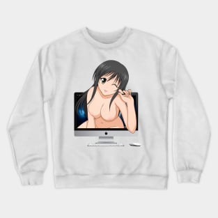 Anime PC/Macbook Sexy Girl Crewneck Sweatshirt